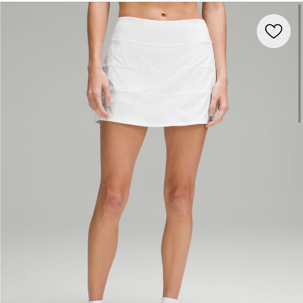 Lululemon Pace rival mid-rise skirt *white*